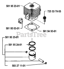 Husqvarna 22 R - Husqvarna String Trimmer (1986-10) Piston/Cylinder