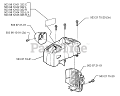 Husqvarna 322 R - Husqvarna String Trimmer (1999-03) Housing Assembly