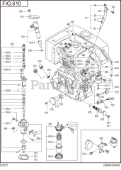 Subaru Robin DY272DD5470 (DY27-2) - Subaru Robin Engine, Diesel 610 Fuel &amp; Lubricant