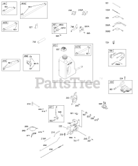 Briggs & Stratton 215907-0125-E1 - Briggs & Stratton Vertical Engine Controls, Fuel Supply, Ignition