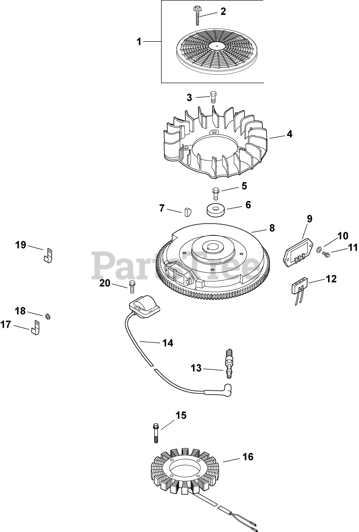 Kohler CV2065611 Kohler Command PRO Engine, Made for Sears, 20hp, 14