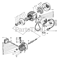 Echo HPP-1890 - Echo Pressure Washer (Original Version) (1991) Crankcase, Crankshaft, Piston, Electric Motor, Switch