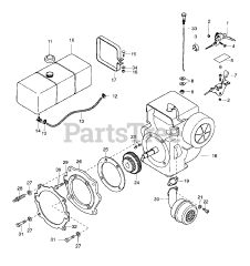 Gravely 985092 - Gravely Walk-Behind 2-Wheel Tractor, 16hp, Electric Start (SN: 000101 & Above)