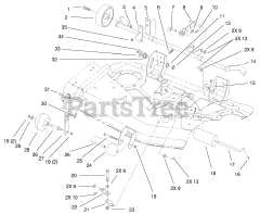 Toro 78281 - Toro 52" Side-Discharge Mower Deck for 260 Series Tractors (SN: 210000001 - 210999999) (2001)