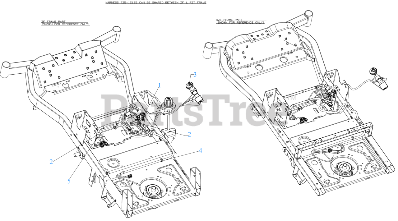Cub Cadet ZT154 KH FAB (17RBEACA010) Cub Cadet Ultima 54" ZeroTurn