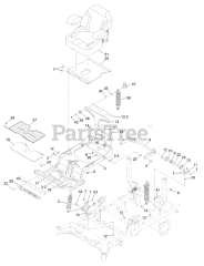 Toro 18757 TE - Toro 132cm Z Master Revolution Zero-Turn Mower (SN: 417300000 - 999999999) Seat Suspension Assembly