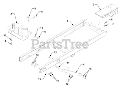 Cub Cadet 645 (590-645-100) - Cub Cadet Backhoe 8.5 ft Subframe Assembly