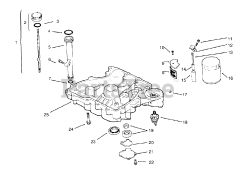 Toro 72062 (264-6) - Toro Yard Tractor (SN: 059000001 - 059000227) (1995) Oil Pan/lubrication (kohler Engine Cv14s-Ps1472)