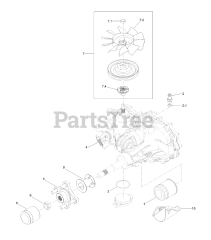 Exmark RAE708GEM60300 - Exmark 60" Radius E-Series Zero-Turn Mower, Exmark 708 (SN: 400000000 - 402082299) (2017) LH Transmission Assembly