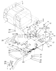 Toro 74187 (Z 350) - Toro 48" Z Master Zero-Turn Mower with Bagger (SN: 200000001 - 200000500) (2000) ELECTRICAL ASSEMBLY #2
