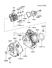 Kawasaki FE290D-CS02 - Kawasaki Engine CYLINDER/CRANKCASE