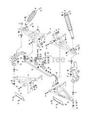 Cub Cadet Challenger 500 Camo (37AW7CLD010) - Cub Cadet 4x4 Utility Vehicle Front Swing Arm