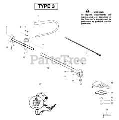 Poulan Pro U 4000 C - Poulan Pro Brushcutter Attachment, Type 3