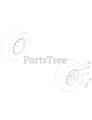 Toro 18740 TE - Toro 122cm Z Master Revolution Zero-Turn Mower (SN: 415162084 - 415299999) Rear Wheel Assembly