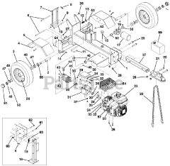 Gravely 917301 - Gravely 27-Ton Log Splitter (SN: 000101 & Above)