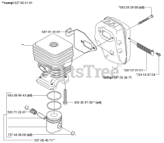 Husqvarna 326 LX - Husqvarna String Trimmer (2002-08) Piston / Cylinder / Muffler