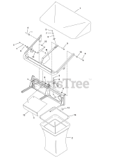 Ferris 5601545 - Ferris 52" iCD/2-Belt Turbo-Max 2-Bag Soft Top Grass Collection System for ISX2200