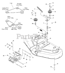 Simplicity 1695396 - Simplicity 50" Mower Deck 44" &amp; 50" Mower Deck - Clutch &amp; Support Group