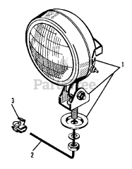 AGCO 312 (1600046) - AGCO Lawn Tractor, 12hp Rear Light Group (1505I29)