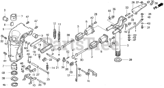 Honda BF30 AY LRSA (BAWS) - Honda Marine Engine, Made in Japan (SN: BAWS-3200001 - BAWS-9999999) SWIVEL CASE