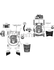 MTD 12AVB2K9095 - MTD Pro Walk-Behind Mower (2011) Label Map MTD Pro