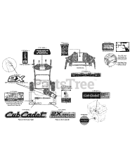 Cub Cadet 2X 526 SWE (31AM56TS710) - Cub Cadet 2X 26" SWE Snow Thrower (2015) Label Map 31AM56TS710