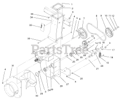 Toro 74187 (Z 350) - Toro 48" Z Master Zero-Turn Mower with Bagger (SN: 200000001 - 200000500) (2000) BLOWER ASSEMBLY