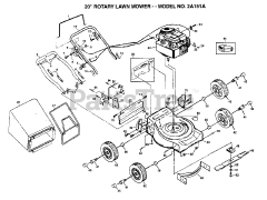 Electrolux/AYP 2A151 A - Electrolux/AYP Walk-Behind Mower