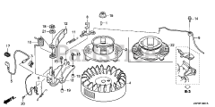 Honda GXV160 UH2 A14/A (GJABH) - Honda Engine, Made in China (SN: GJABH-2003436 - GJABH-9999999) FLYWHEEL (2)