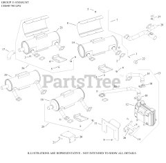 Kohler CH740-0101 - Kohler Command PRO Engine, Basic Version, Dual-Fuel Version 11 Exhaust