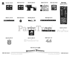 Husqvarna PF 21 AWD (953536501) - Husqvarna Proflex Swedish Riding Mower (2005-04) DECALS
