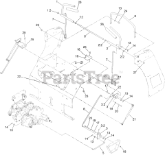 Exmark ARX541CKA30000 - Exmark 30" Stand-On Aerator, Kawasaki FS541V (SN: 406294345 - 408644345) (Rev B) (2020)