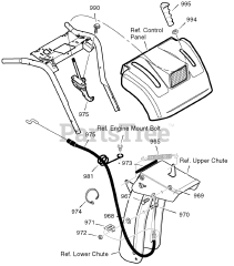 Craftsman 536.889252 - Craftsman 33" Snow Thrower (2004) (Sears)