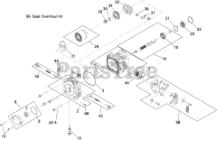 Toro 79558 - Toro 48" GrandStand Stand-On Mower (SN: 290003001 - 290999999) (2009) Hydraulic Pump Assembly No. 117-3597