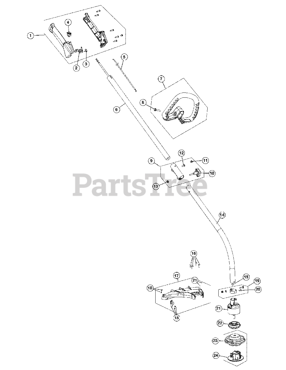 Craftsman 316.79184 (41AD536C799) - Craftsman String Trimmer (Sears) General Assembly