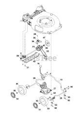 Snapper SP 90 (1696845-00) (12BVC3BD707) - Snapper 21" Walk-Behind Mower, RWD Variable, 775 Series Briggs