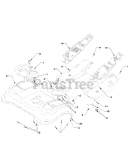 Cub Cadet 5254 E (54BE542-710) - Cub Cadet Compact Tractor Fender And Running Board 1B075G &amp; After