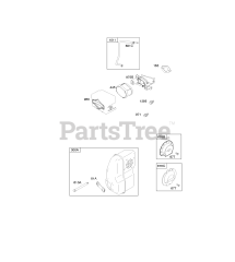 Briggs & Stratton 97332-0040-F1 - Briggs & Stratton Horizontal Engine Air Cleaner, Exhaust System
