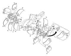 Husqvarna DRT 900 (960930008-02) - Husqvarna Rear-Tine Tiller (2009-04) Tine Assembly