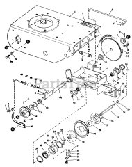 Lawn-Boy 3001 - Lawn-Boy Walk-Behind Mower (SN: 700000001 - 799999999) (1967) Model 9300 Riding Mower Drive Group