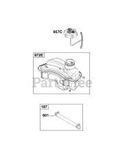 Briggs & Stratton 9P602-0139-F1 - Briggs & Stratton Vertical Engine Fuel Supply Group