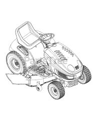 Columbia P 616 H (13AP616H597) - Columbia 46" Lawn Tractor (2008)