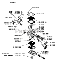 Husqvarna 40 - Husqvarna Chainsaw (1989-06) Carburetor Parts