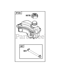 Briggs & Stratton 9P702-0232-H5 - Briggs & Stratton Vertical Engine Fuel Supply Group