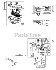 Briggs & Stratton 170702-1650-XX - Briggs & Stratton Vertical Engine Carburetor Assy,A/C Groups