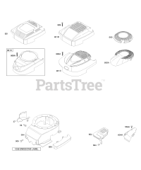 Briggs & Stratton 127807-1191-01 - Briggs & Stratton Vertical Engine Blower Housing/Shrouds