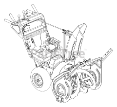 Ariens 932105 (ST 8526 LE) - Ariens 26" Snow Blower, 8.5hp Tecumseh (SN: 000101 & Above)