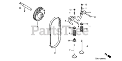 Honda GC135 QHA1 (GCAJ) - Honda Engine, Made in Japan (SN: GCAJ-1000001 - GCAJ-9999999) CAMSHAFT