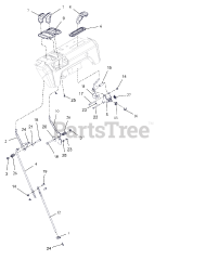Ariens 921327 - Ariens Platinum 24" SHO Snow Blower, Ariens AX 369cc EFI engine (SN: 000226 - 099999)