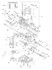AGCO 515 H (1693541) - AGCO 38" Lawn Tractor, 14hp Transmission SERVICE PARTS - Tuff Torq K56 (1720092_1686788)